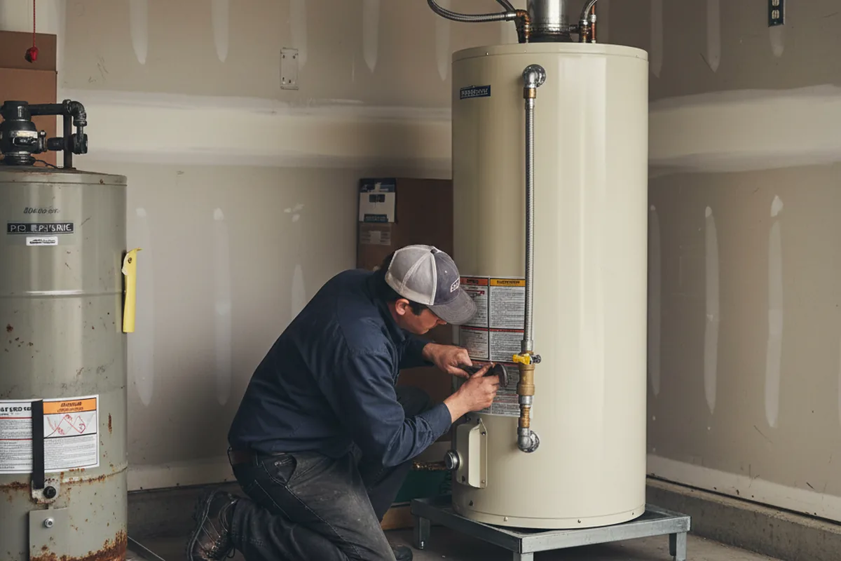 Water heater and shutoff valve replacement in Walnut Creek