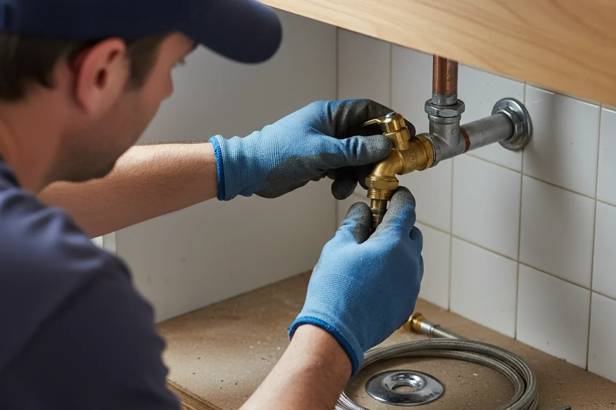Shutoff valve and fitting work during Emergency Plumbing in Walnut Creek